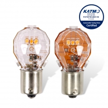 [튜닝인증] 국내생산 크리스탈 LED 램프 S25 방향지시등 후진등 2개 1세트